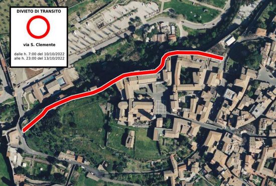 Viterbo - Riprese film Disney - Le limitazioni alla viabilità
