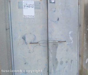 La cabina dell'Enel a Tobia
