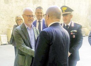 Il ministro Gennaro Sangiuliano a Tarquinia