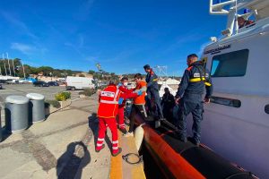 L'esercitazione della guardia costiera