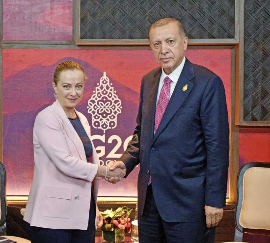 Giorgia Meloni e Recep Tayyip Erdogan