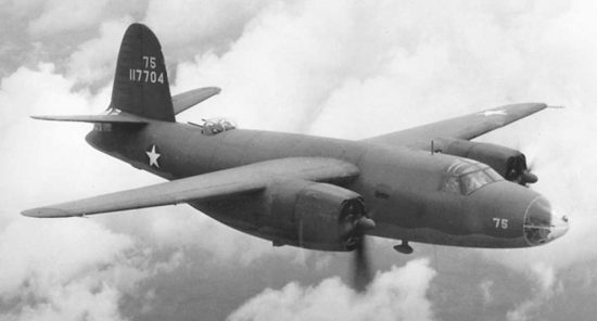 Seconda guerra mondiale - Un B-26 in volo