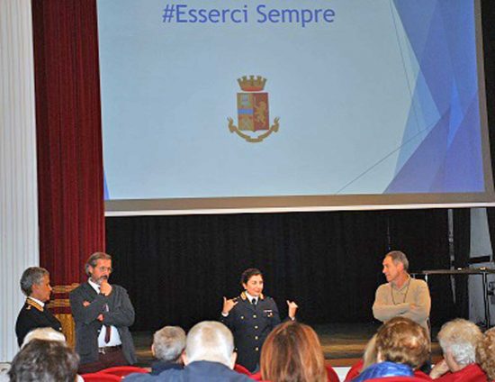 Tarquinia - L'incontro della polizia al teatro comunale