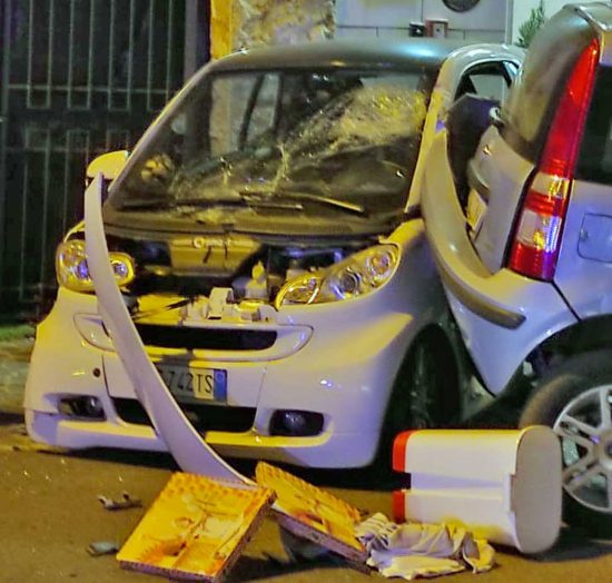 Vetralla - Scontro tra tre auto 