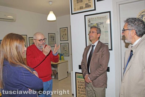 Carlo Pasquali nella redazione di Tusciaweb
