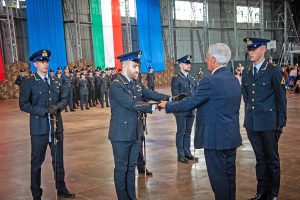 Viterbo - Aeronautica - La cerimonia dei nuovi marescialli del corso Deimos II