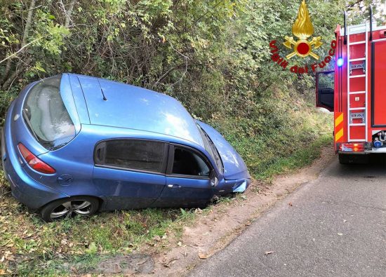 L'incidente sulla provinciale Santa Severa - Tolfa
