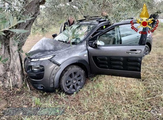 Cerveteri - Auto contro albero