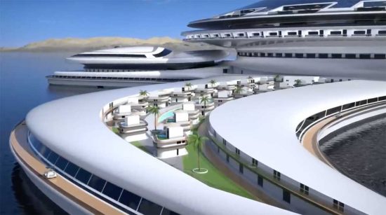 Pangeos, la città galleggiante ideata da Pierpaolo Lazzarini
