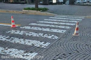 Viterbo - Via Filippo Ascenzi - La segnaletica 