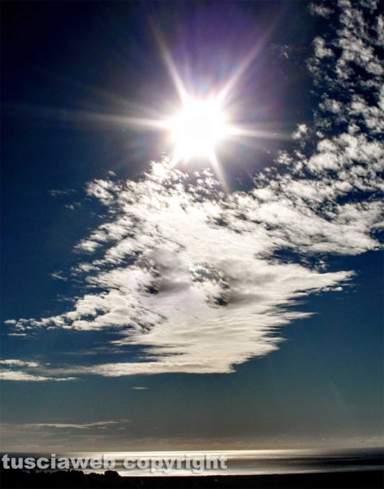Cerveteri - Tramonto sul mare dal borgo del Sasso 