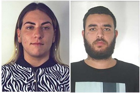 Le foto della coppia diffuse dai carabinieri a fini investigativi 
