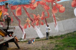 Murale mangia smog a Civitavecchia