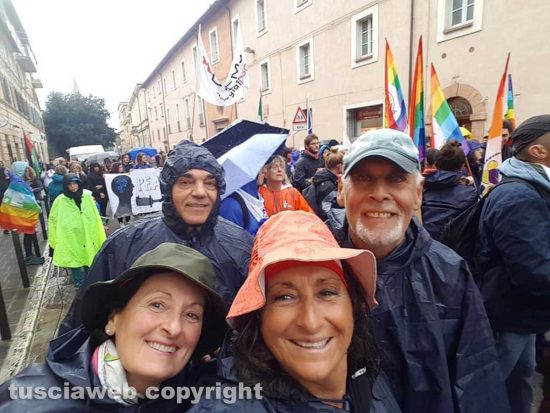 Raffaele Caiazza alla marcia per la pace Perugia-Assisi