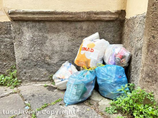 Viterbo - La plastica in via Fontanella del suffragio