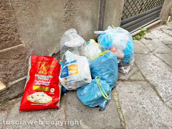 Viterbo - La plastica in via Fontanella del suffragio