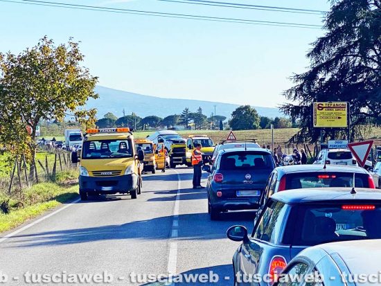Viterbo - L'incidente sulla Cassia Nord