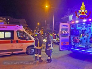 L'incidente stradale a Ladispoli
