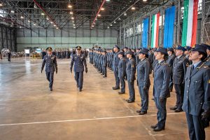 Viterbo - Aeronautica - La cerimonia dei nuovi marescialli del corso Deimos II