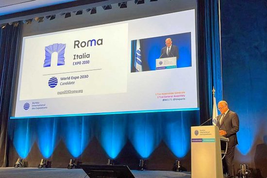 Roma presenta la candidatura per Expo 2030