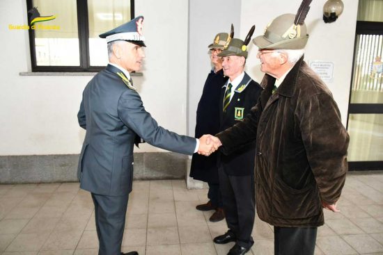 Viterbo - Guardia di finanza - La visita del comandante regionale Virgilio Pomponi