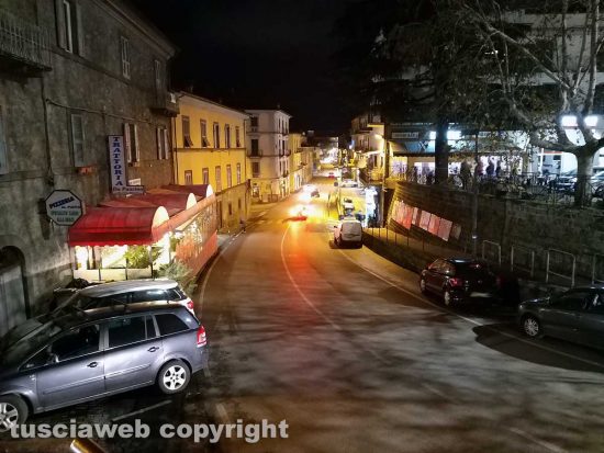 Montefiascone - Via Dante Alighieri senza le luminarie natalizie