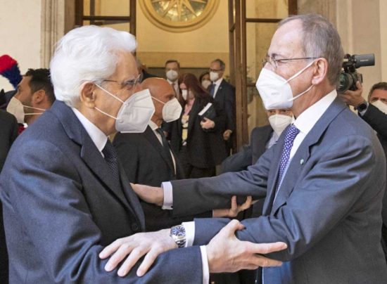 Sergio Mattarella e Franco Frattini