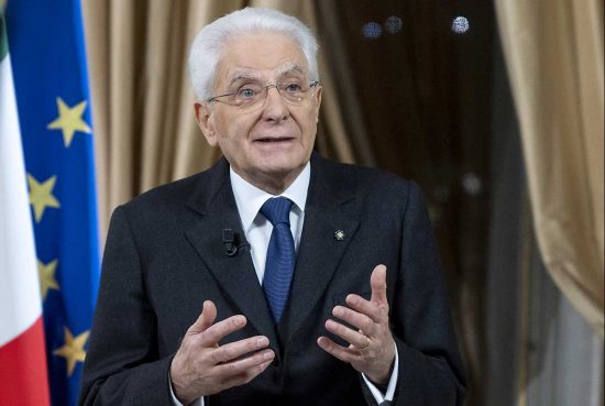 Il presidente della repubblica Sergio Mattarella