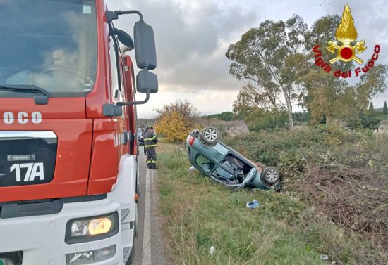 Civitavecchia - L'incidente in via Terme di Traiano