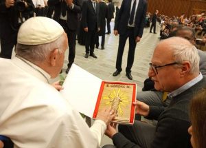 Il Comitato festeggiamenti Santa Corona di Canepina in udienza da papa Francesco