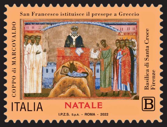 Uno dei francobolli ordinari appartenenti alla serie tematica "Le Festività"