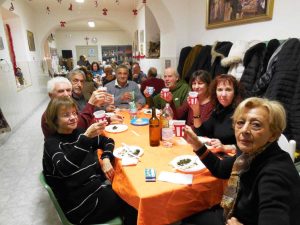 Cena di Natale al centro polivalente Donna Olimpia