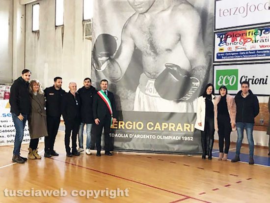 Civita Castellana - Intitolazione parco a Sergio Caprari - De Carolis, il sindaco Giampieri e l'amministrazione comunale 