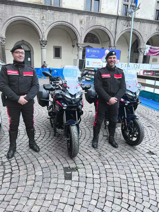Viterbo - Le nuove motociclette del Norm dei carabinieri 