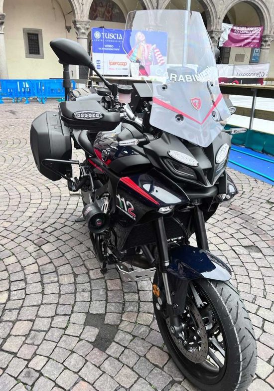 Viterbo - Le nuove motociclette del Norm dei carabinieri 