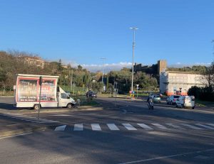 Viterbo - La protesta degli ambulanti del "Mercato di Natale"