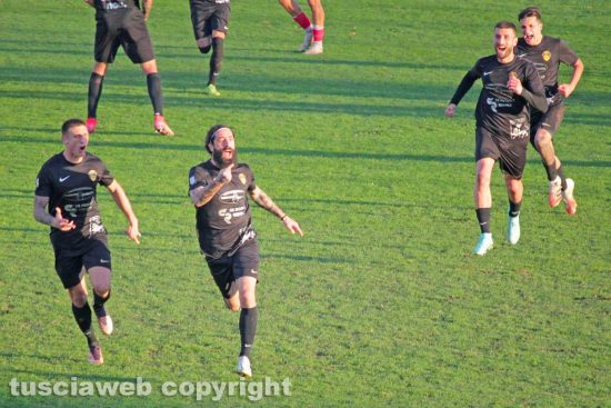 Sport - Calcio - Viterbese - L'esultanza di Alessandro Marotta