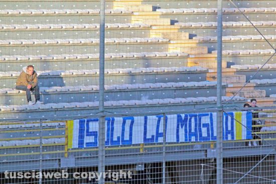 Sport - Calcio - Viterbese - La curva Nord vuota