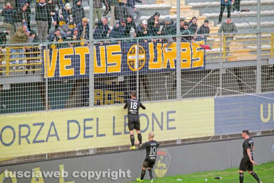 Sport - Calcio - Viterbese - L'esultanza di Alessandro Polidori