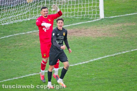 Sport - Calcio - Viterbese - L'esultanza di D'Uffizi e Bisogno