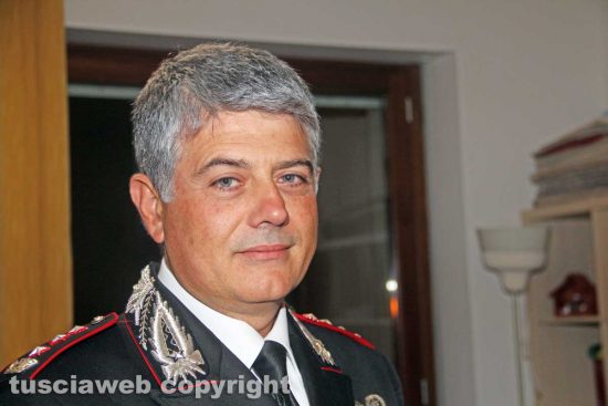 Viterbo - Il comandante dei carabinieri Massimo Friano
