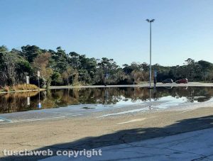 Grosseto - Parcheggio allagato a Principina mare