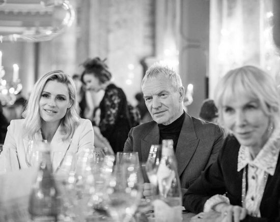 Michelle Hunziker, Sting e Trudie Stuler all'iniziativa di beneficenza di Fondazione Cotarella