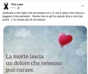 Il post della madre Pierpaolo Tamè