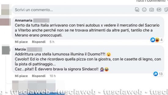 Natale sottotono a Viterbo - I commenti dei cittadini