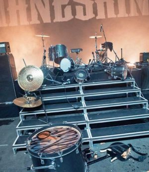 Las Vegas - I Maneskin rompono gli strumenti sul palco