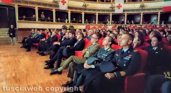 Viterbo - Il concerto della croce rossa con la partecipazione della banda della polizia