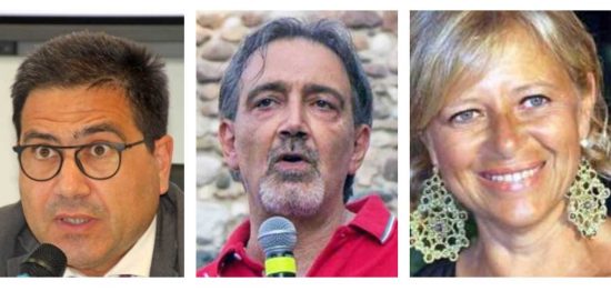 Alessio D'Amato, Francesco Rocca e Donatella Bianchi