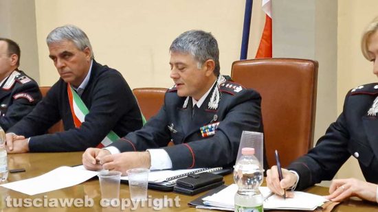 Corchiano - Il sindaco Gianfranco Piergentili e il colonnello Massimo Friano