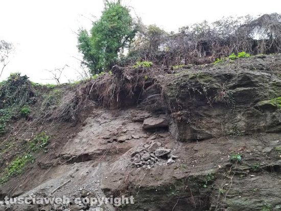 Montefiascone - Frana sulla Verentana
